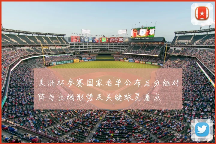 美洲杯参赛国家名单公布后分组对阵与出线形势及关键球员看点