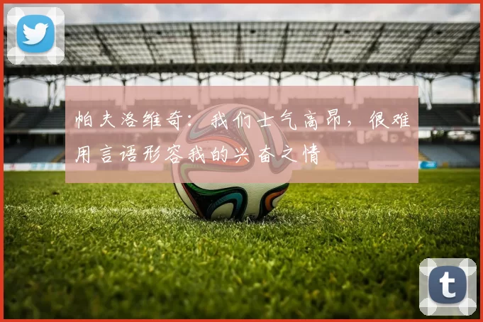 帕夫洛维奇：我们士气高昂，很难用言语形容我的兴奋之情